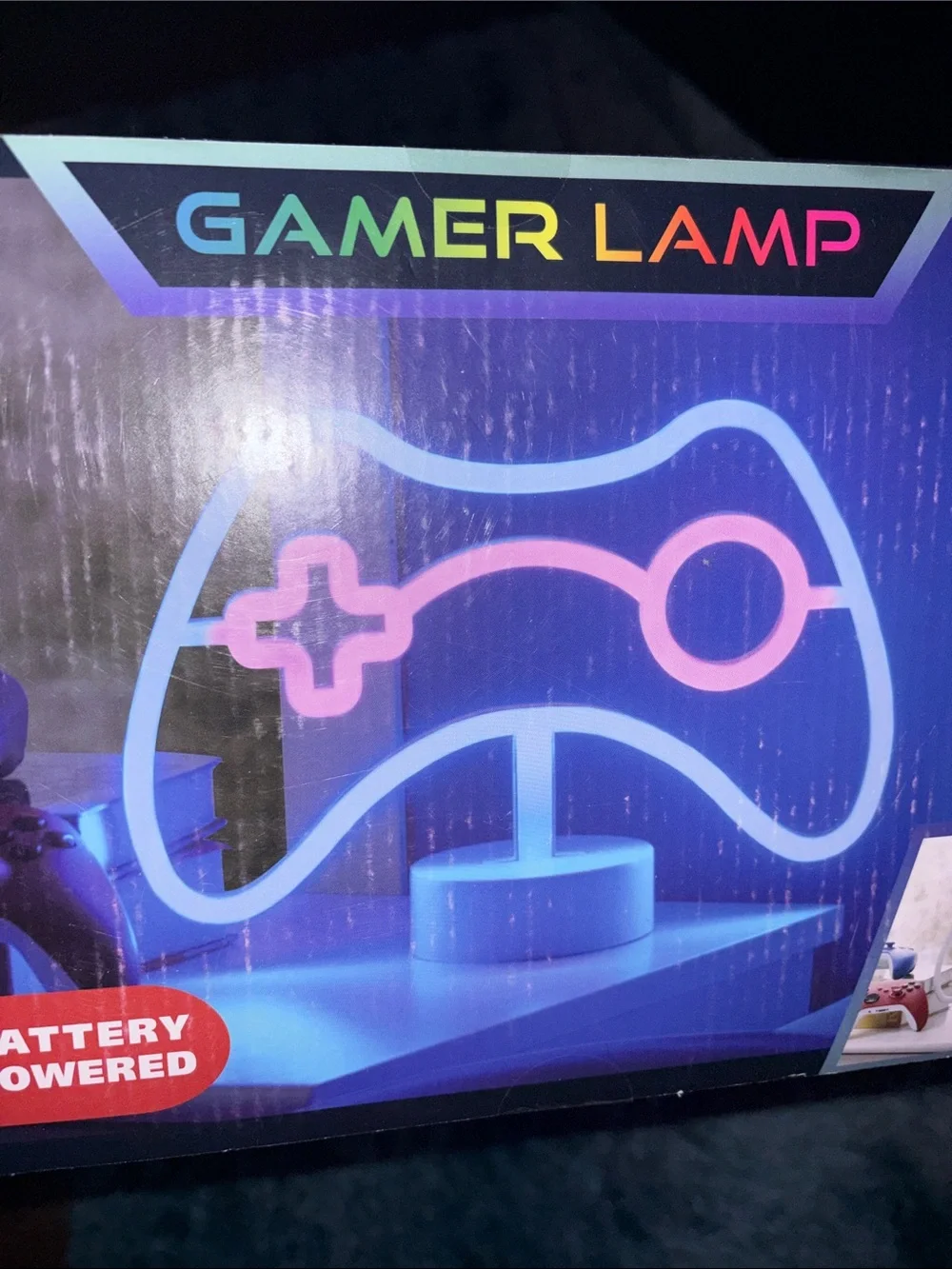 White Game Controller LED Accent Lamp NIB
